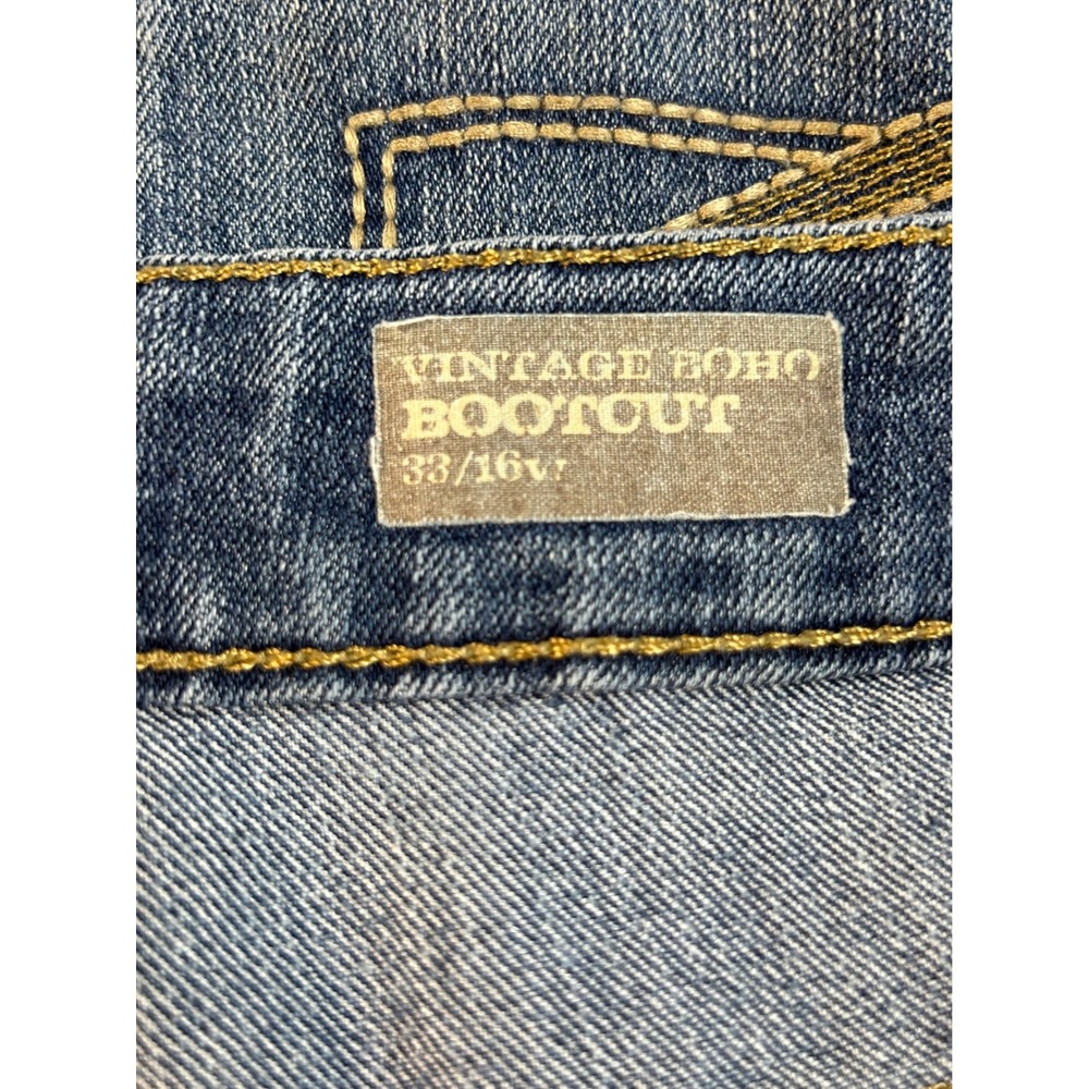 Nine West Vintage America Bootcut Jeans Women's 16/33W Denim Blue Boho - Picture 7 of 10